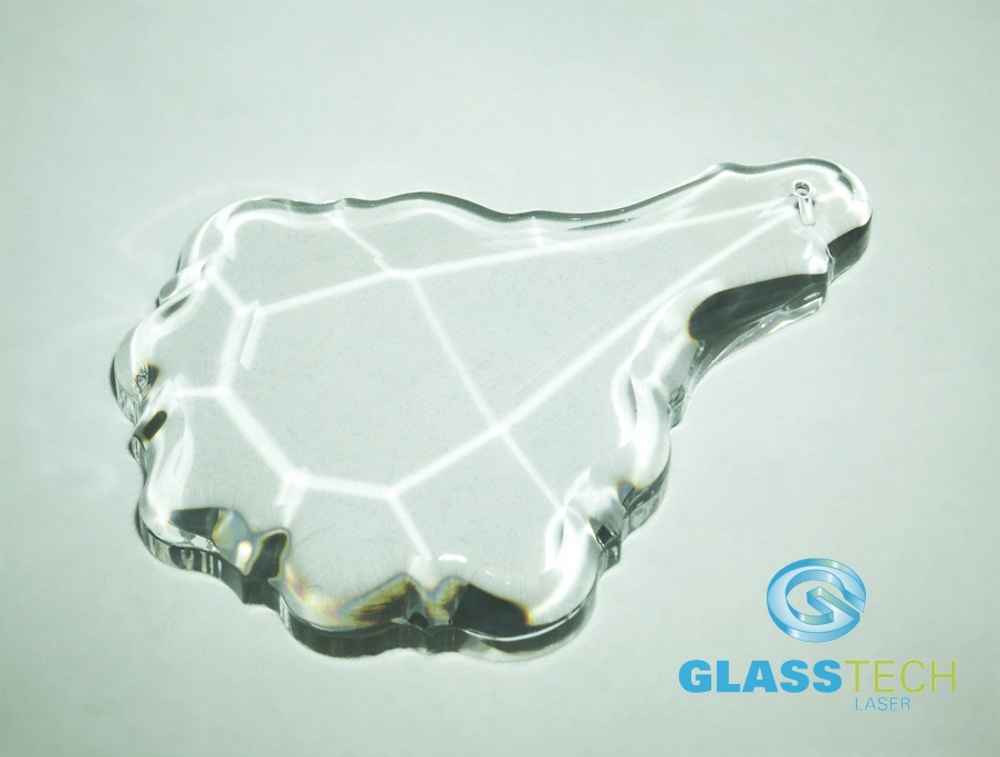 Feng-Shui křišťálový list na zavěšení - 100 mm