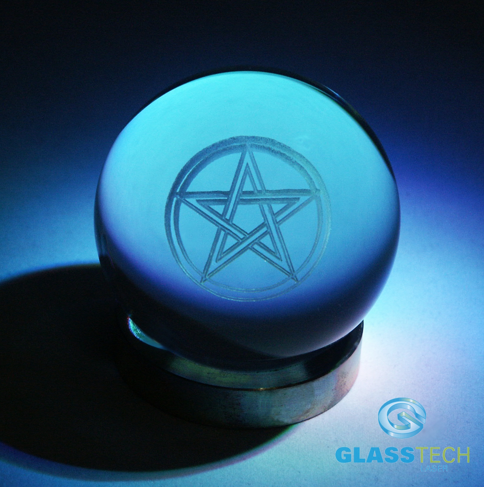 3D Pentagram v kouli 80 mm