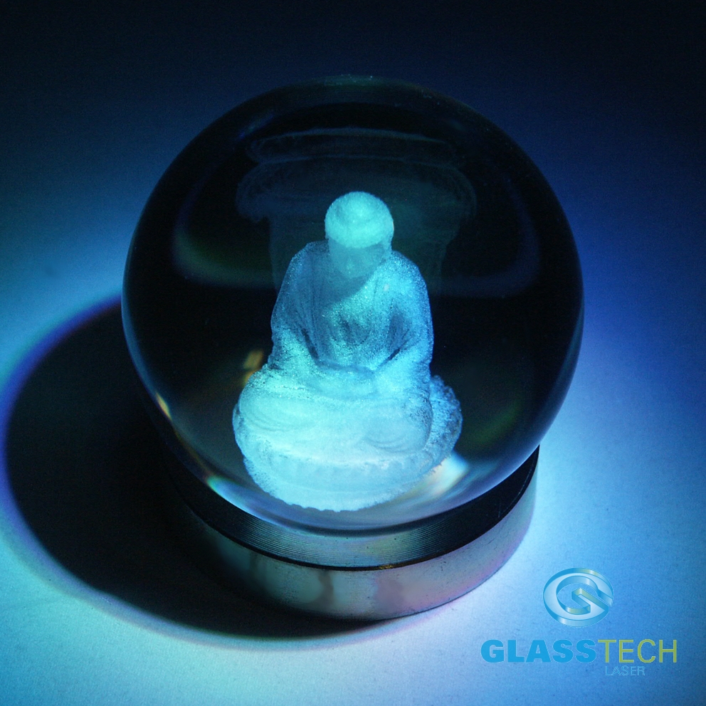 3D BUDHA v kouli 100 mm