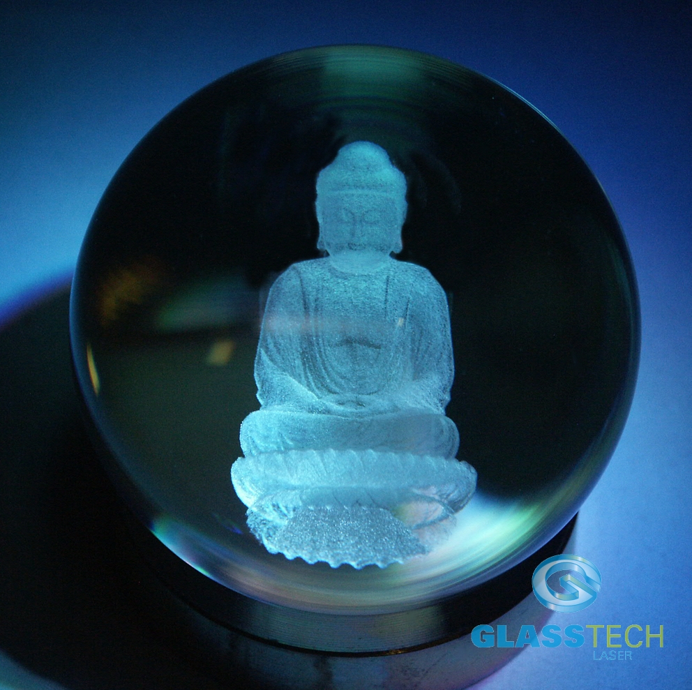 3D BUDHA v kouli 100 mm