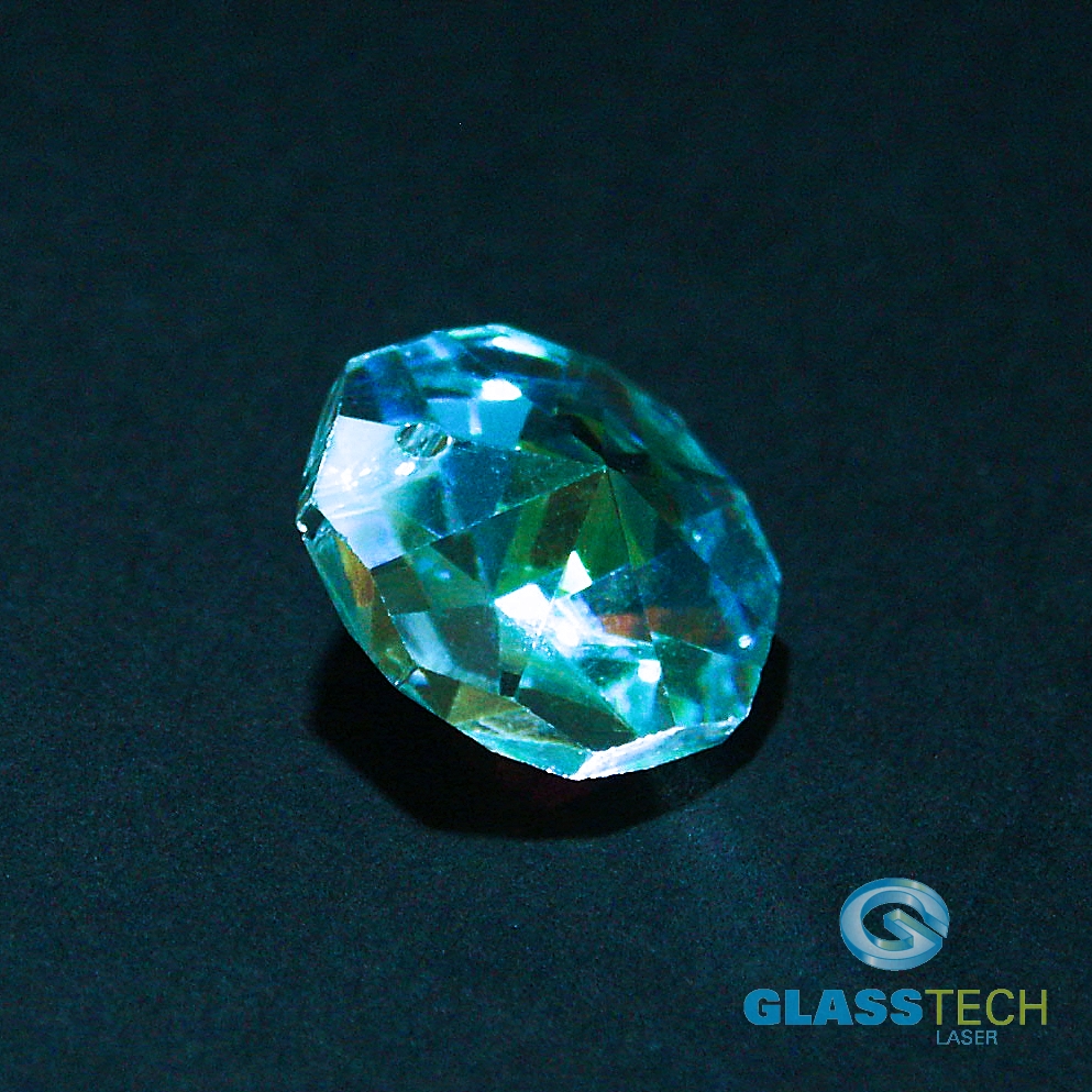 Skl. hvězdička čirá 20 mm, dvě dírky