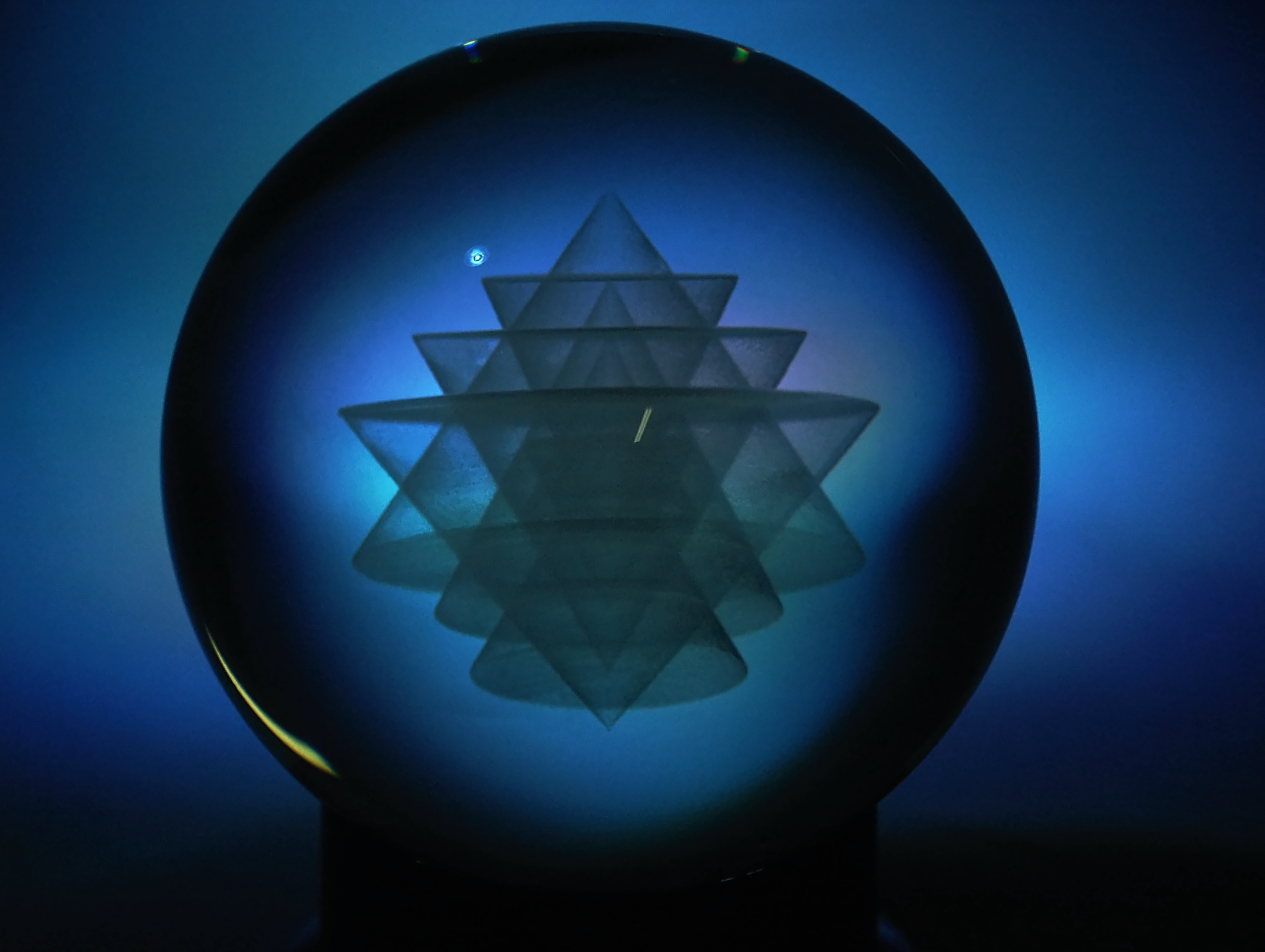 3D SRI YANTRA v kouli 120 mm