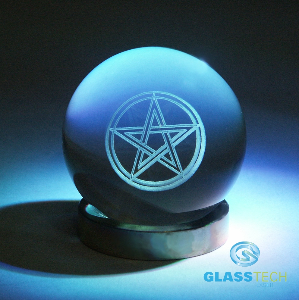 3D Pentagram v kouli 60 mm