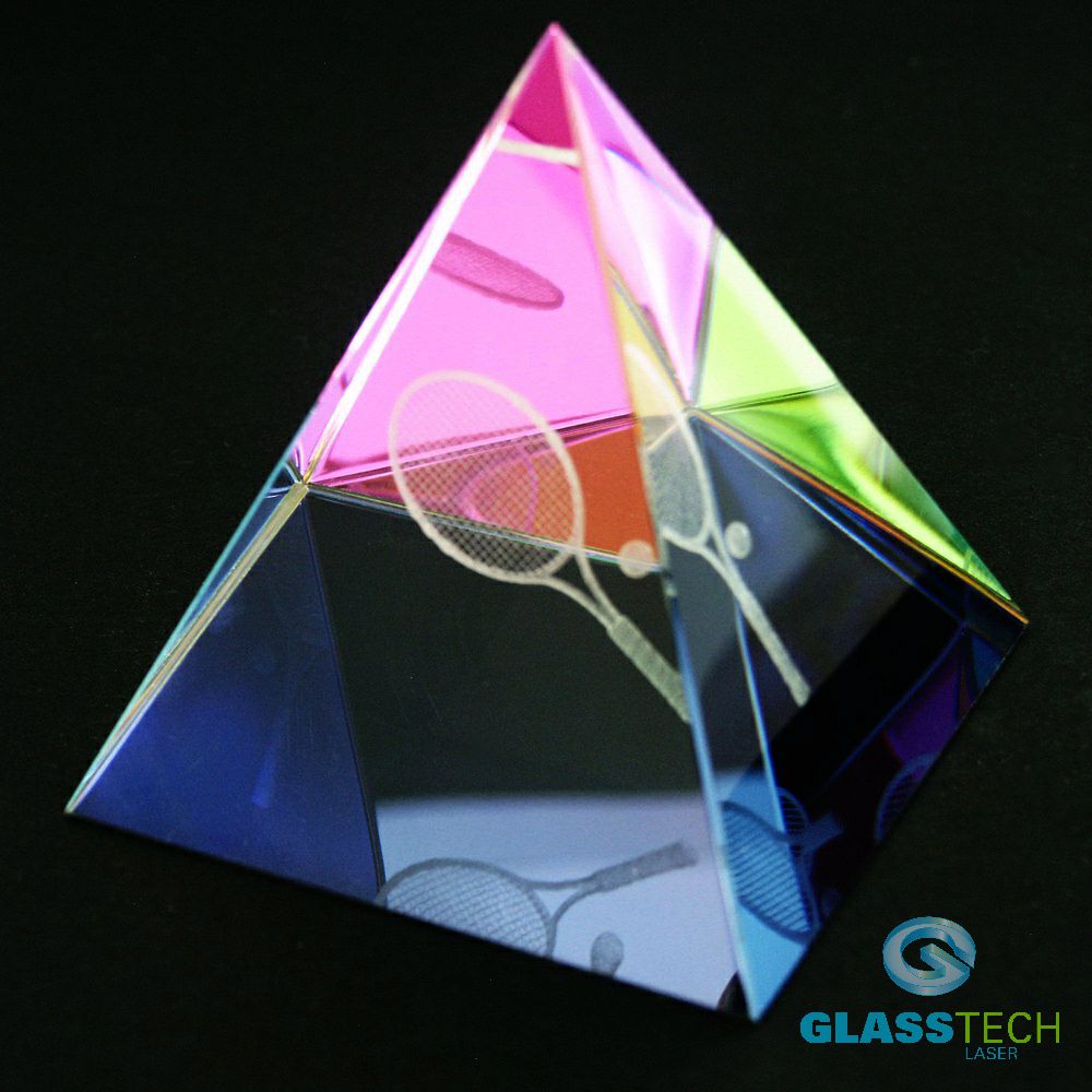 Duhová pyramida 80 mm + 3D