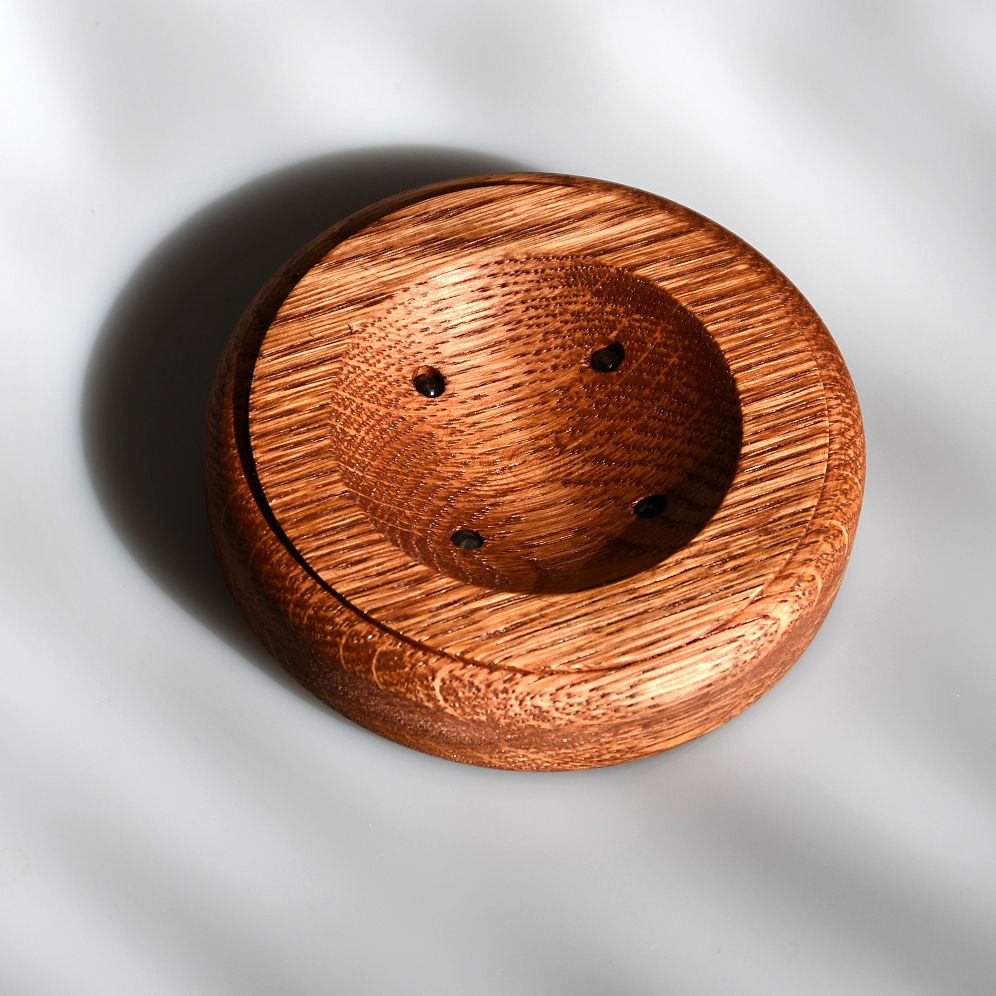 LED Stojánek - mořený dub 100 mm