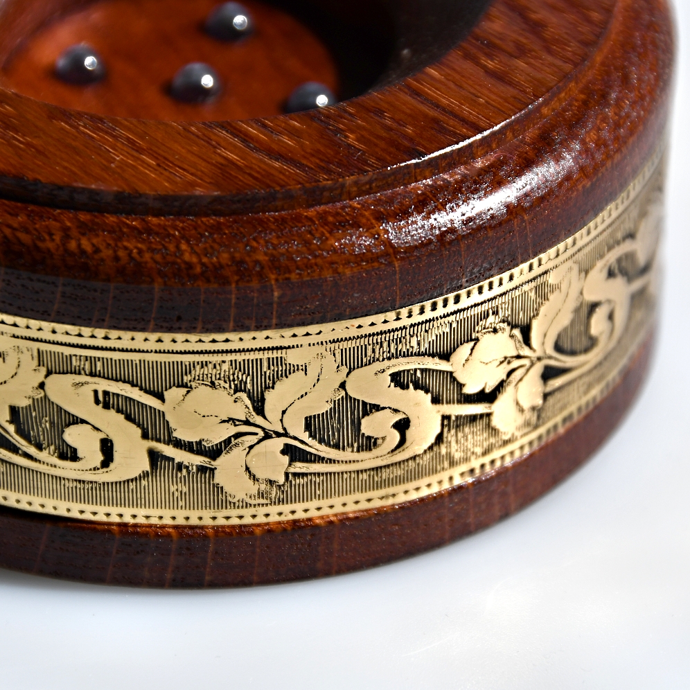 5LED Stojánek - mořený buk 100 mm varianta C