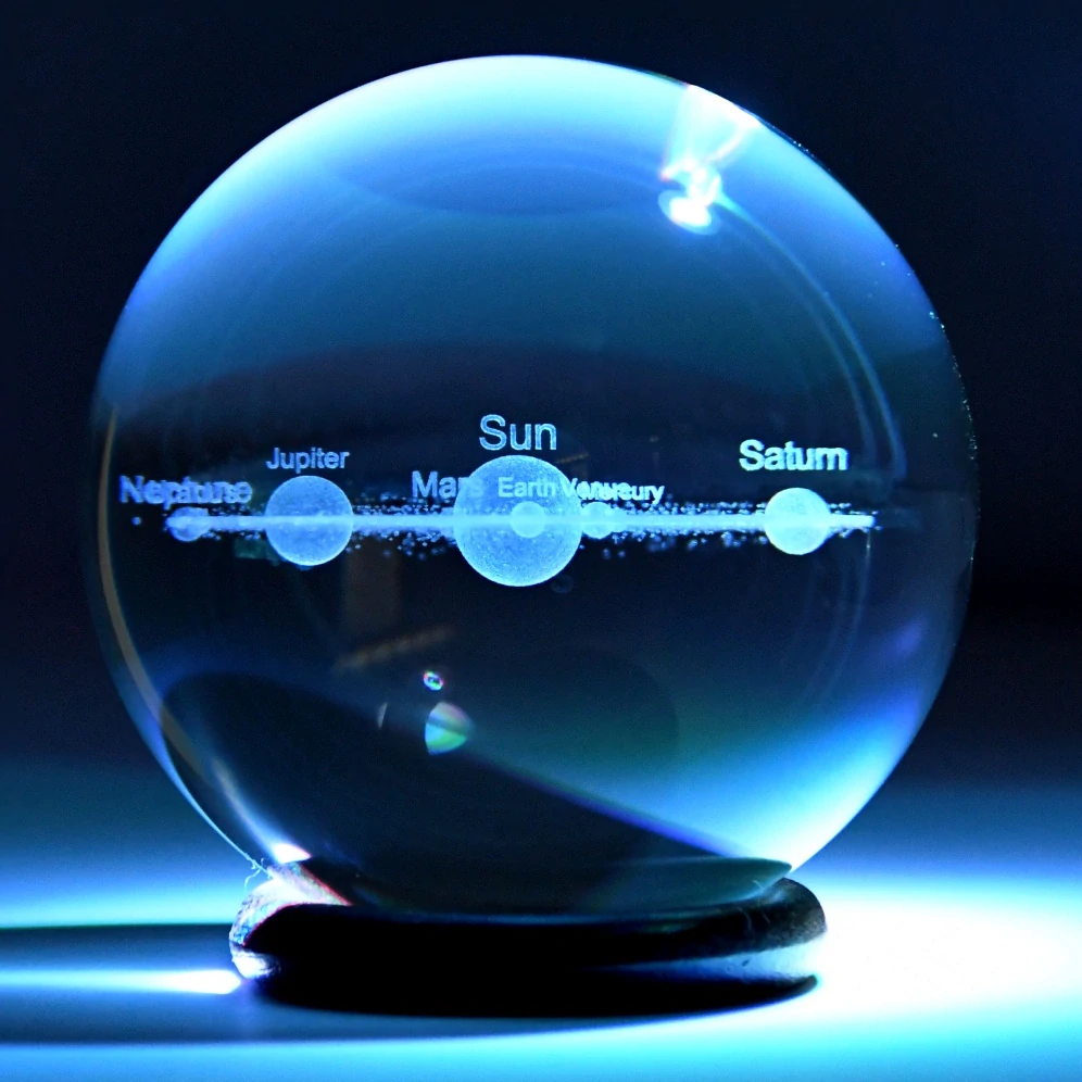 Sluneční soustava  v kouli 80 mm - bez stojánku
