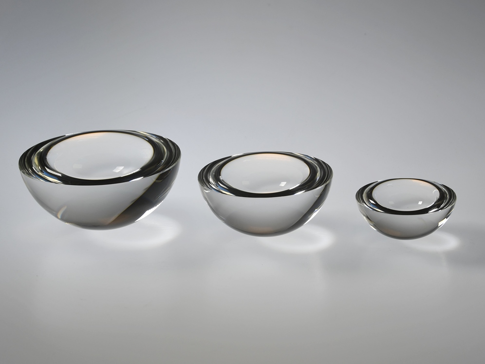 Křišťálová koule 100 mm, 2 plošky