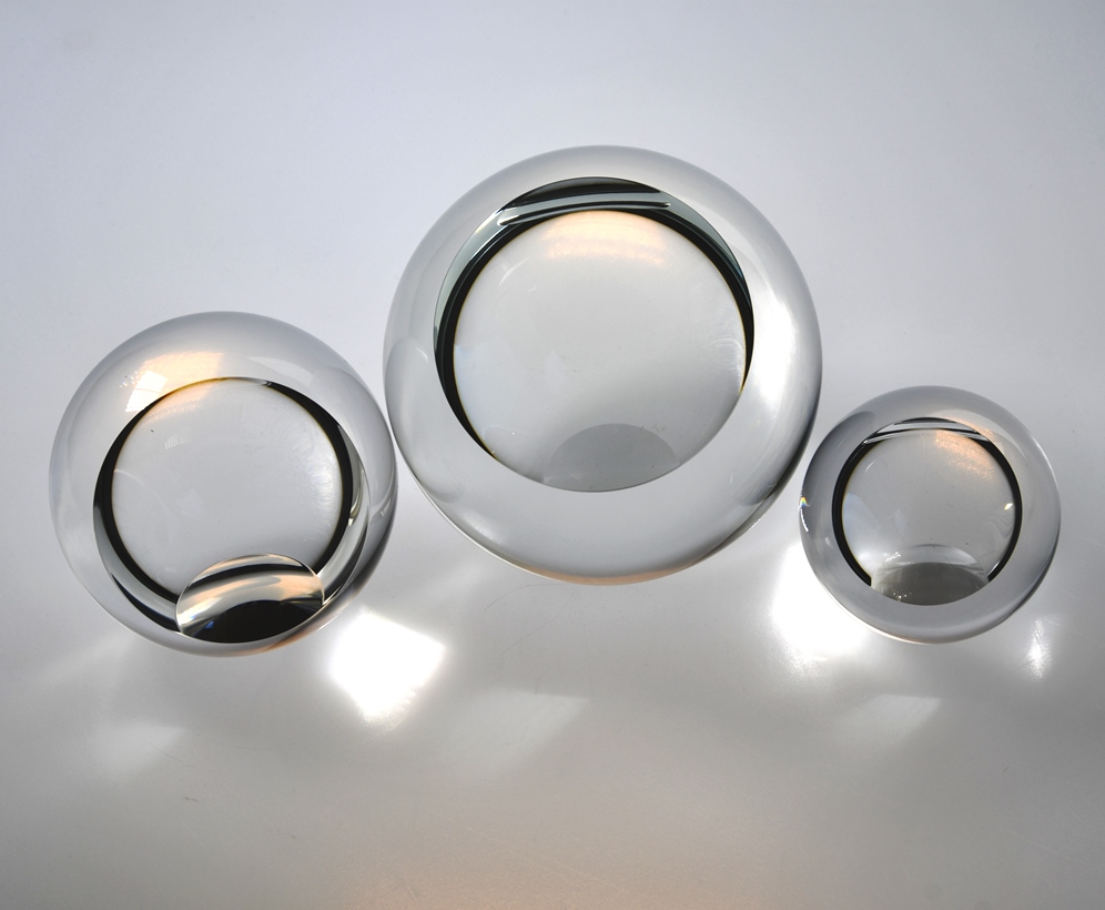 Křišťálová koule 60 mm, 2 plošky