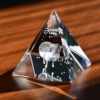 3D znamení BERANA - skl.pyramidě 60 mm