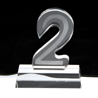 Skleněná číslice - 2