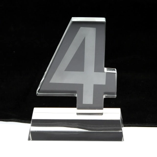Skleněná číslice - 4
